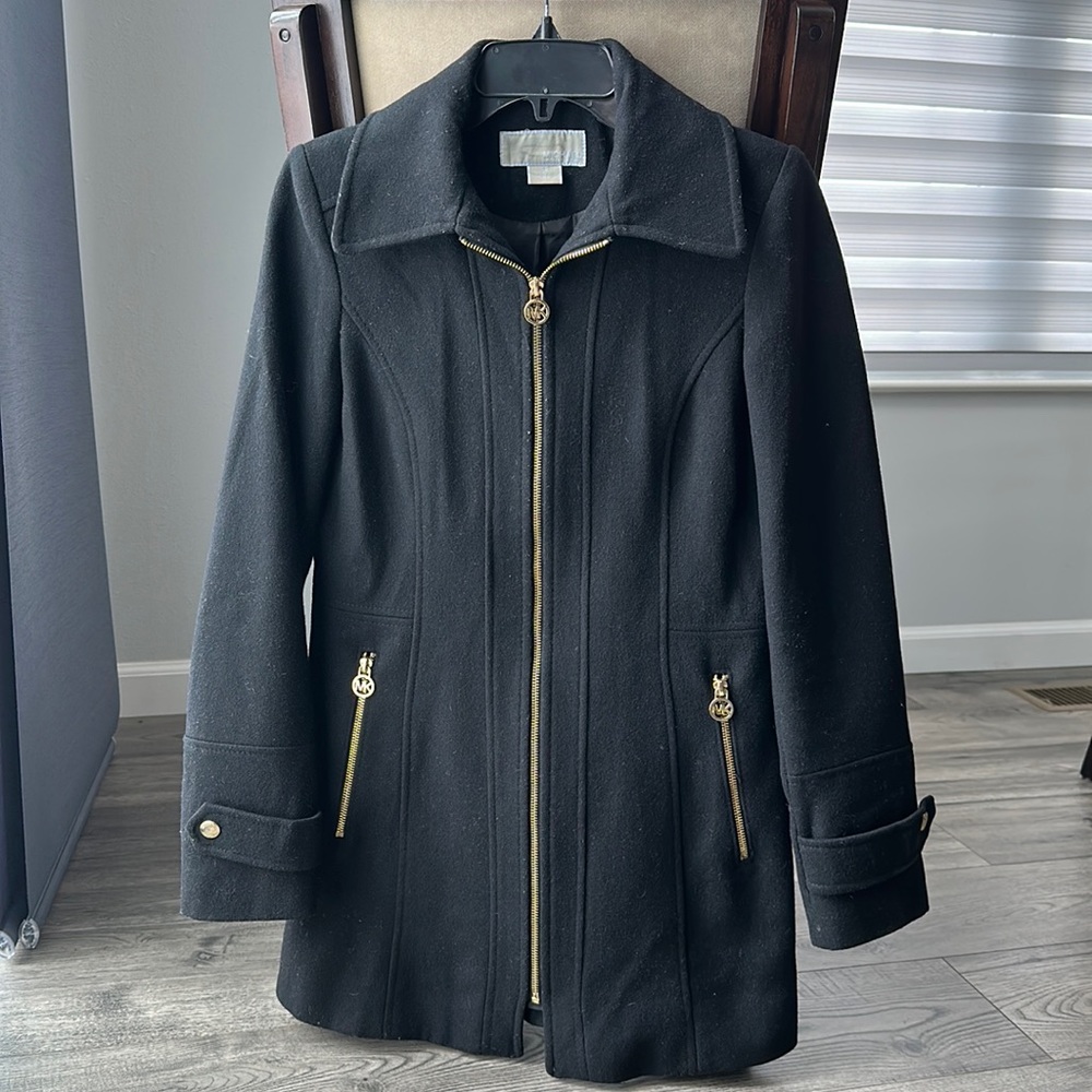 Michael KORS black wool coat - Size XS (fits Women’s size XS-S)